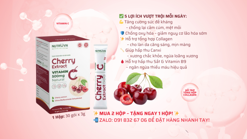 Cherry 500mg - VITAMIN C 500MG TỪ THIÊN NHIÊN