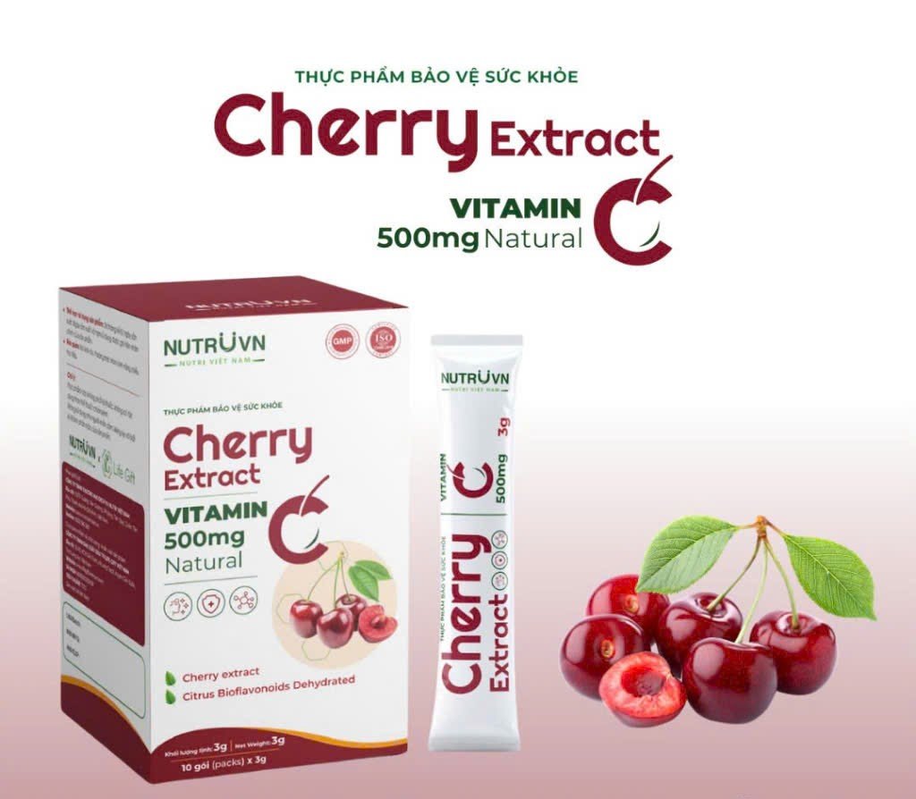 Cherry 500mg - VITAMIN C 500MG TỪ THIÊN NHIÊN